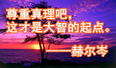 關(guān)于尊重真理的名言警句