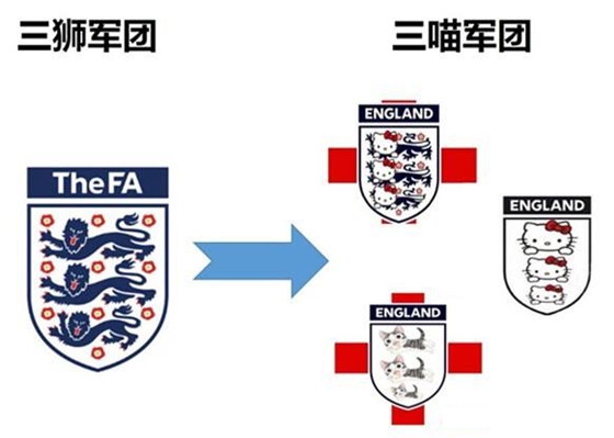 網(wǎng)友做的三喵軍團(tuán)隊徽