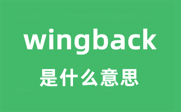 wingback是什么意思