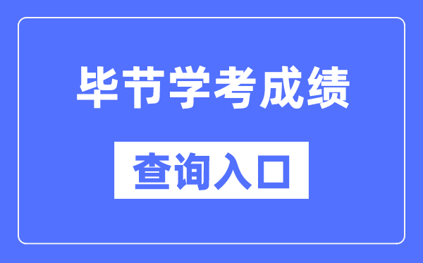 畢節(jié)學考成績查詢?nèi)肟诰W(wǎng)站（https://zsksy.guizhou.gov.cn/）