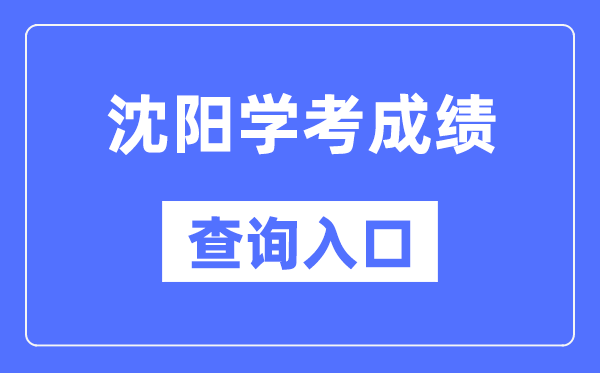 沈陽學(xué)考成績查詢?nèi)肟诰W(wǎng)站（https://www.lnzsks.com/）