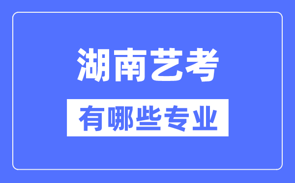 湖南藝考有哪些專業(yè),湖南藝術(shù)統(tǒng)考選什么專業(yè)？