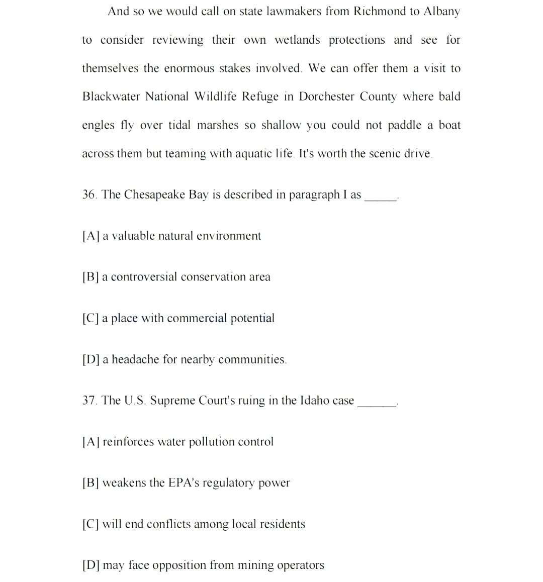 2024年考研英語一試卷真題及答案解析