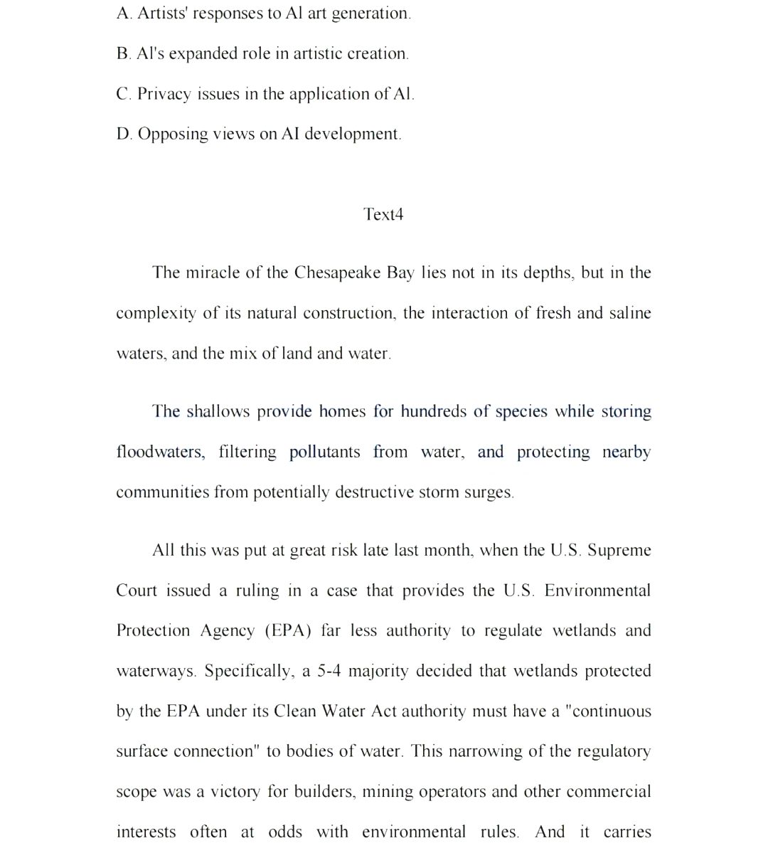 2024年考研英語一試卷真題及答案解析