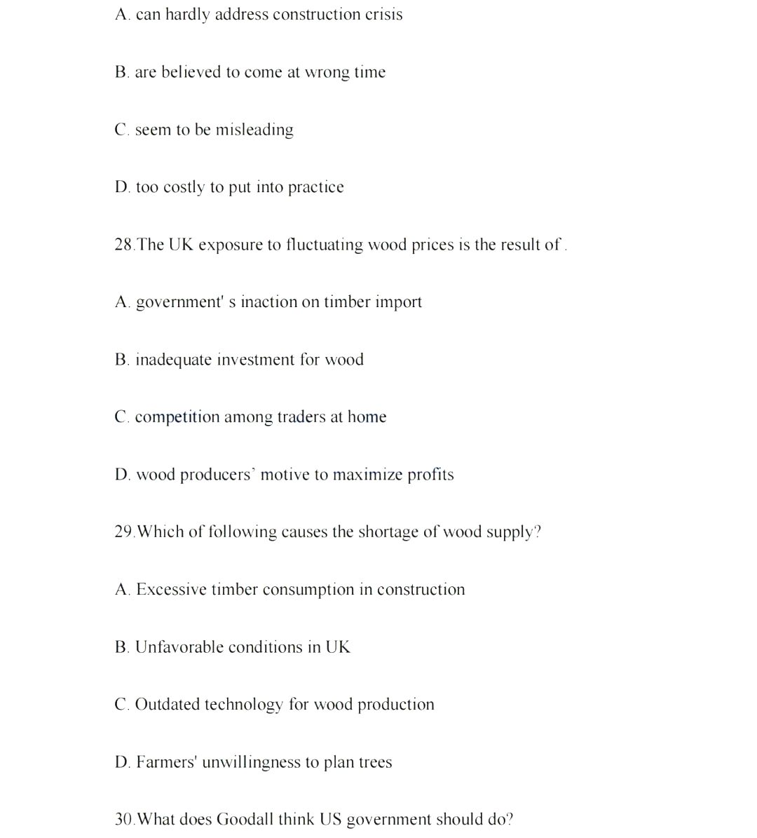 2024年考研英語(yǔ)二試卷真題及答案解析