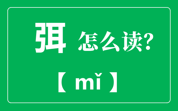 弭怎么讀,弭是什么意思？