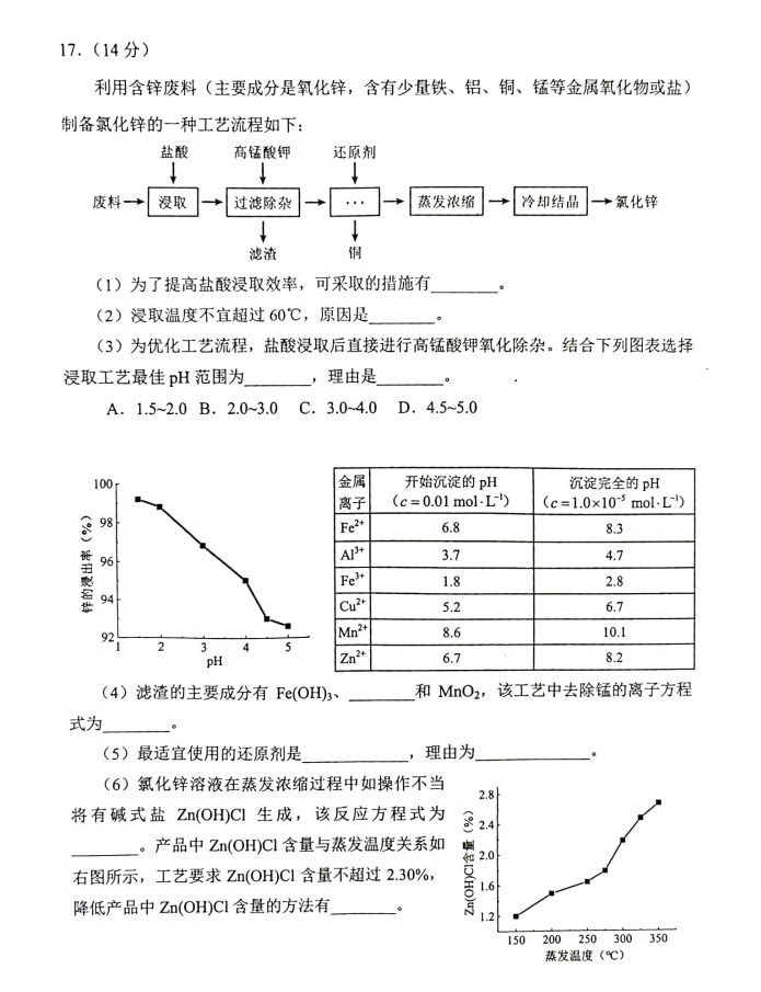 新高考2024九省聯(lián)考化學(xué)試卷及答案解析