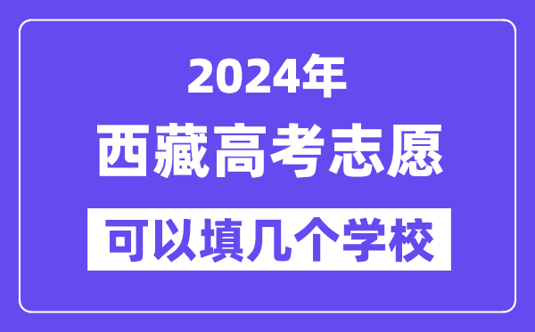 2024西藏高考志愿可以填幾個學(xué)校？附詳細(xì)填報(bào)流程