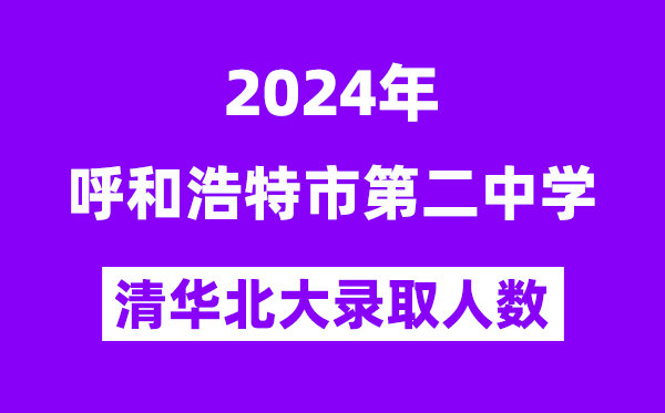2024年呼市二中清華北大錄取人數(shù)是多少？附歷年分?jǐn)?shù)線