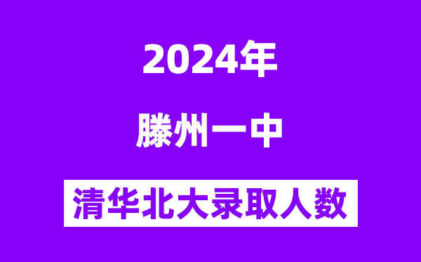 2024年滕州一中考入清華北大多少人（附歷年高考錄取分?jǐn)?shù)線）