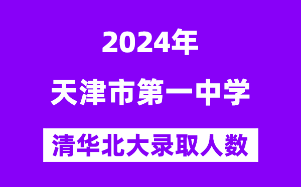 2024年天津一中考入清華北大人數(shù)是多少？附歷年分?jǐn)?shù)線