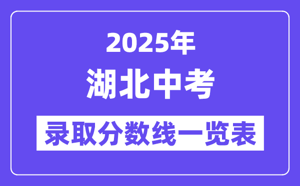 2025年湖北中考錄取分?jǐn)?shù)線一覽表,中考多少分能上高中？
