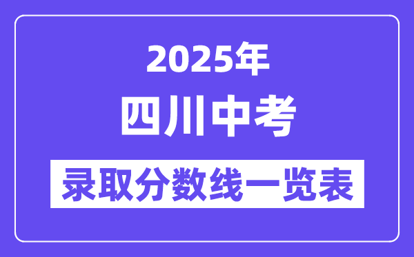 2025年四川中考錄取分?jǐn)?shù)線一覽表,中考多少分能上高中？