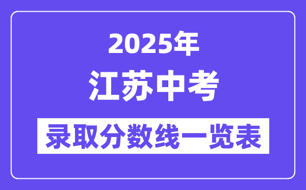 2025年江蘇中考錄取分?jǐn)?shù)線一覽表,中考多少分能上高中？