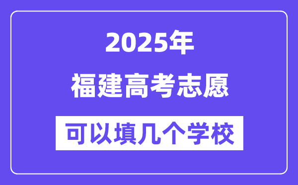 2025福建高考志愿可以填幾個學校？附詳細填報流程