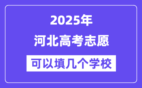 2025河北高考志愿可以填幾個學校？附詳細填報流程