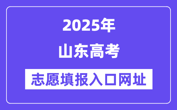 2025年山東高考志愿填報入口官網(wǎng)網(wǎng)址(https://www.sdzk.cn/)