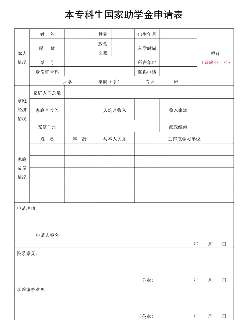 助學金申請書怎么寫,貧困生助學金申請書格式及范文模版